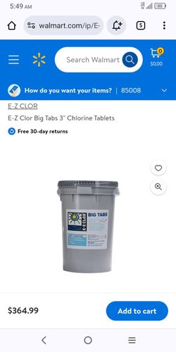 50lb Bucket Of Chlorine Tablets 3in Unused!!