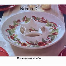 Batanero  navideño nuevo en su caja 🌺 princess house 🌺