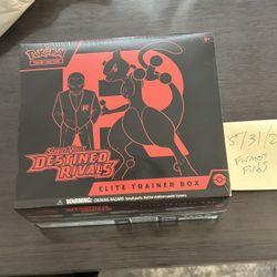 New Sealed Pokemon Scarlet and Violet: Destined Rivals Elite Trainer Box ETB