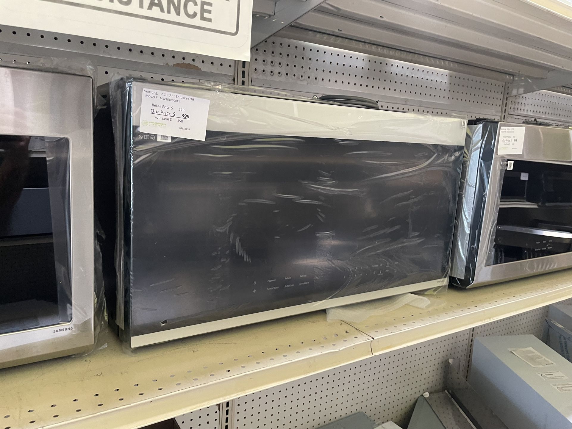 Samsung Bespoke 30 Inch Wide White OTR