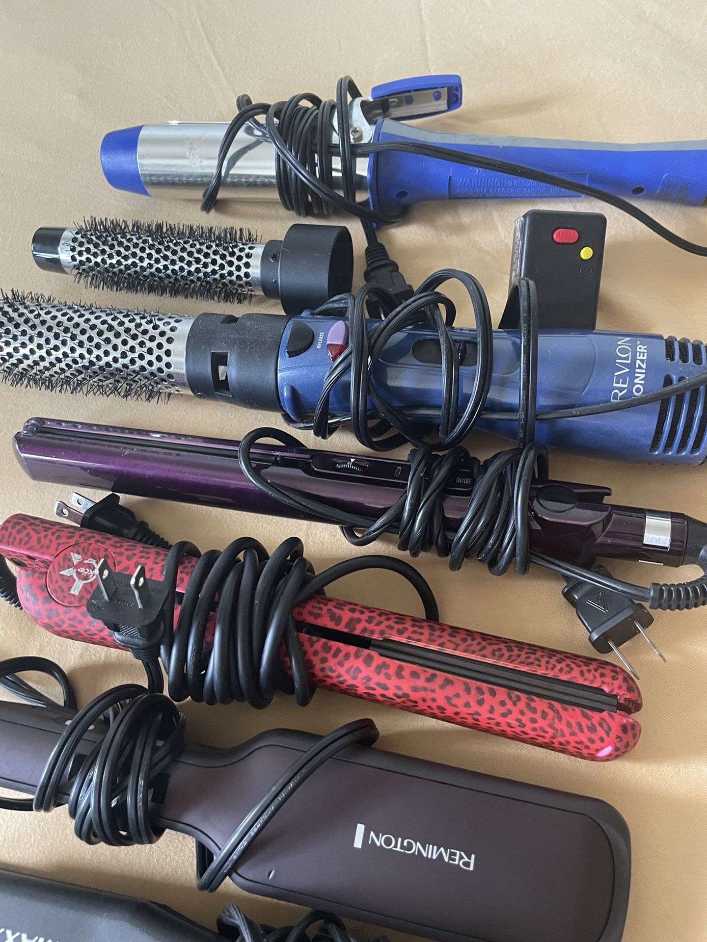 Hair straighteners in curling Straightener