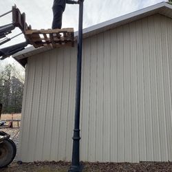16 Ft. New Light Pole with New LED Fixture
