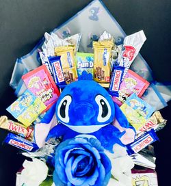 Stitch plushie Valentine’s Gift Bouquet