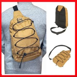 Brand NEW! Avalanche Tan Small Lightweight Crossbody/Side Bag/Sling/Pouch For Traveling/Outdoors/Work/Sports/Hiking/Biking/Camping/Gym/Gifts
