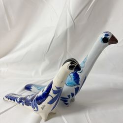 🐦 Hand-Painted Tonalá Ceramic Birds — Pair • Mexico (Ken Edwards Style)