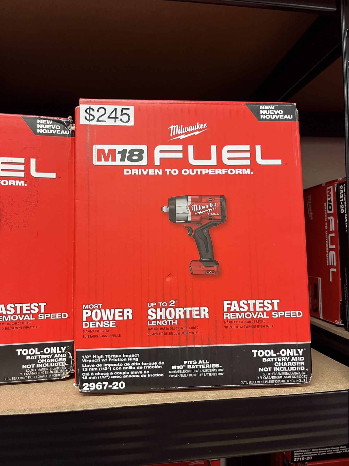 Milwaukee M18 Fuel 1/2 High Torque Impact Wrench