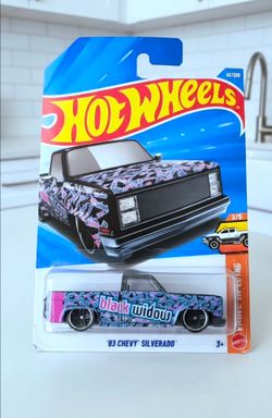 Hot Wheels '83 chevy silverado black widow - Black