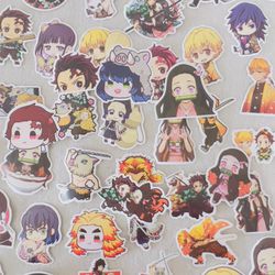 Assorted Anime/superhero Sticker Bundle