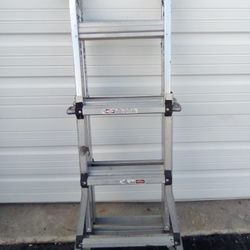 12ft Aluminum Adjustable Ladder ! Great If You Are Working Out Of  a Van Or Car