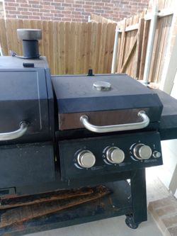 Pellet, wood smoker, and gas grill