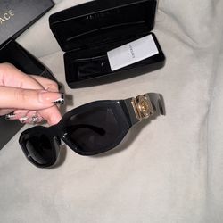 Authentic Versace Medusa Sunglasses w/ Box & Receipt