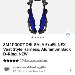 Exofit Body Harness And Dbi Nano Lok 's