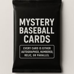 Mystery Baseball Card Packs – Autographed, Numbered, Relic, or Parallel in Every Pack!