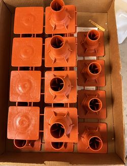 Brand New Orange Rebar Caps