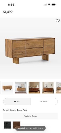 Anton west elm coffee table and Buffet