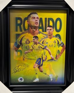 Cristiano Ronaldo 3D Lenticular Wall Art – Framed – Brand New