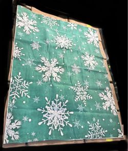 BOGO 1/2 off…Green Snowflakes rug (read details)