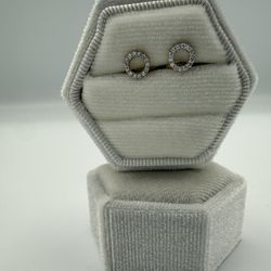 Gold Diamond Earrings 