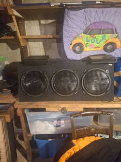 Amp and box with subs