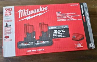 Milwaukee M12 High Output Battery Kit