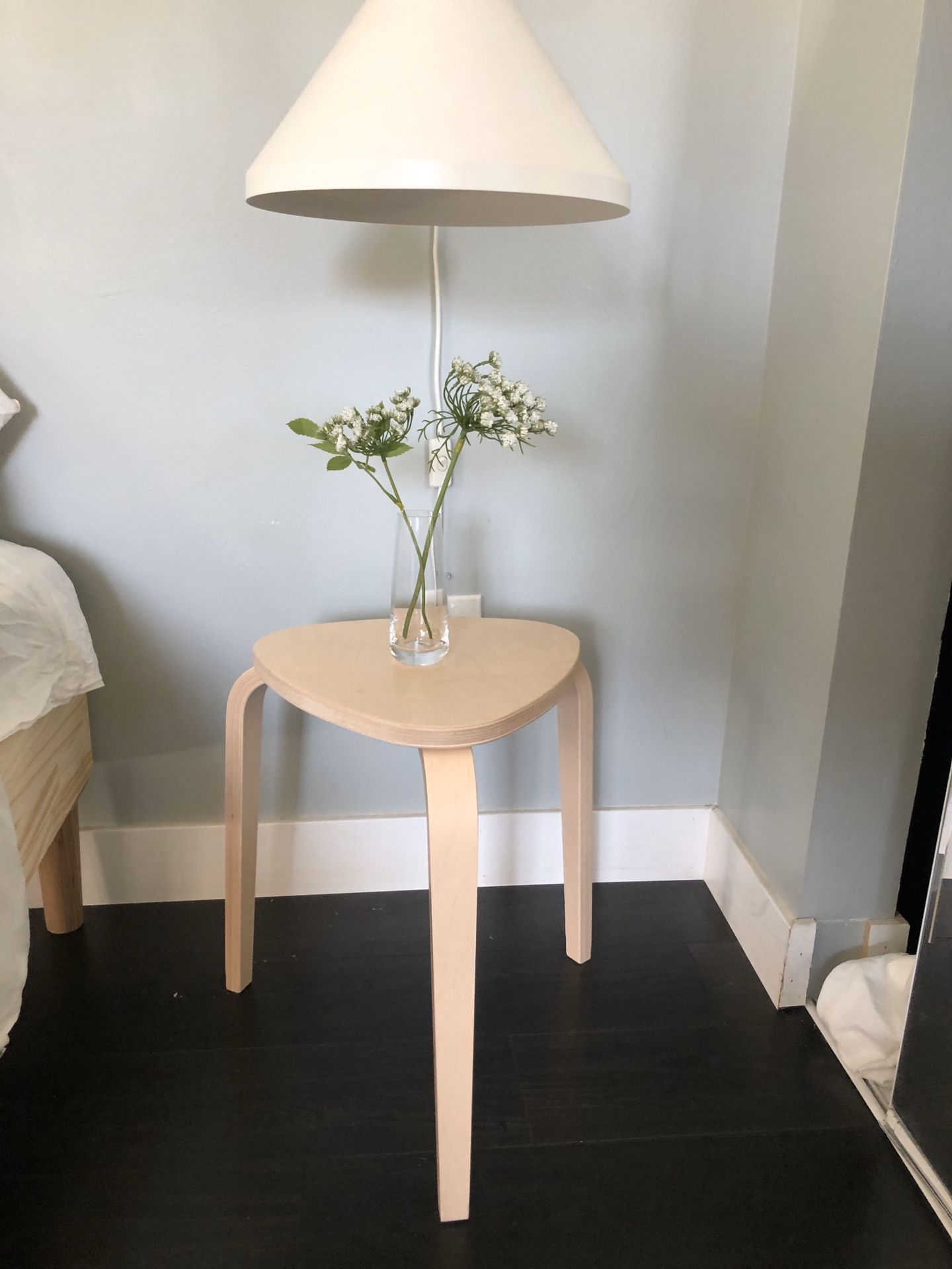 Wood stool/nightstand