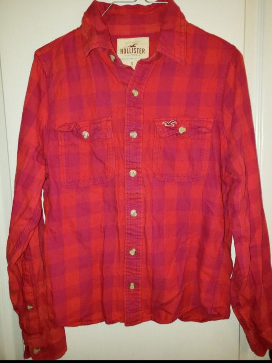 Hollister Plaid Flannel Shirt Size Small