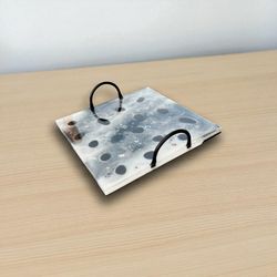 Square Resin Tray With Handles