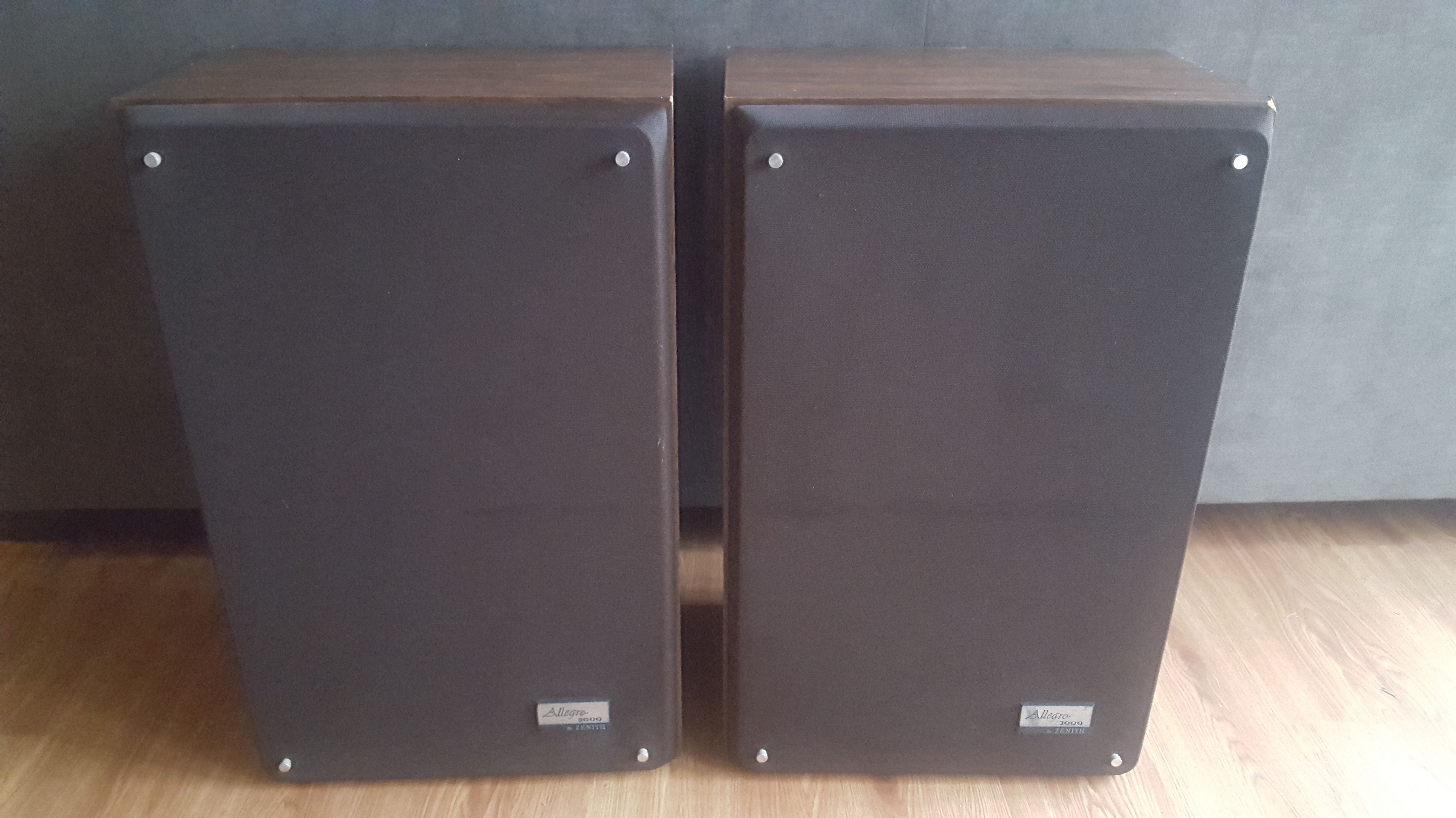 Vintage Allegro MC3000 By Zenith Floor Speakers