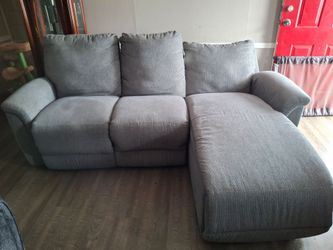 Lazy Boy Couch with L. Chaise and manual recliner