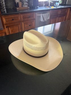 Straw Cowboy Hat with Vented Crown
