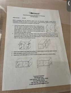 Foremost Cube It 6 PC Modular Storage System Instructions