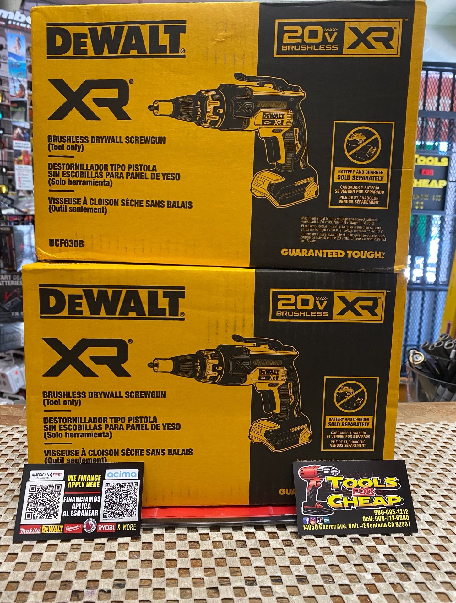 DEWALT XR 20V MAX Lithium-Ion Cordless Brushless Screw Gun (Tool Only) $189 EACH