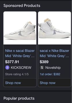 Nike Sacai high top shoes