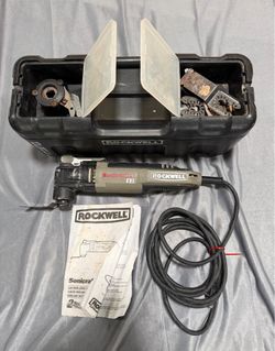 Rockwell Sonicrafter X2 RK5140K Oscillating Multi-Tool 3.0A W/ Case, Manual more