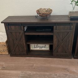 TV STAND  Are Two. 54” W X 15.5”D X34”H