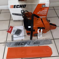 Echo 24” 59.8 Cc Gas 2-stroke Rear Handle Timber Wolf Chainsaw 