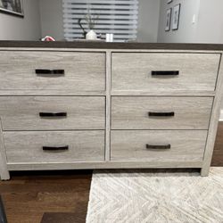 New 6-shelf Drawer Dresser 58.5x16.5x36.5