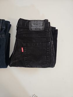 511 Levis Black Washed Size7 Boys