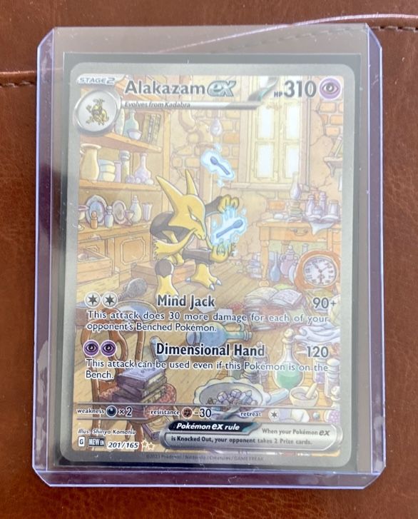 Alakazam ex 201/165 SIR Pokemon Card Scarlet & Violet 151