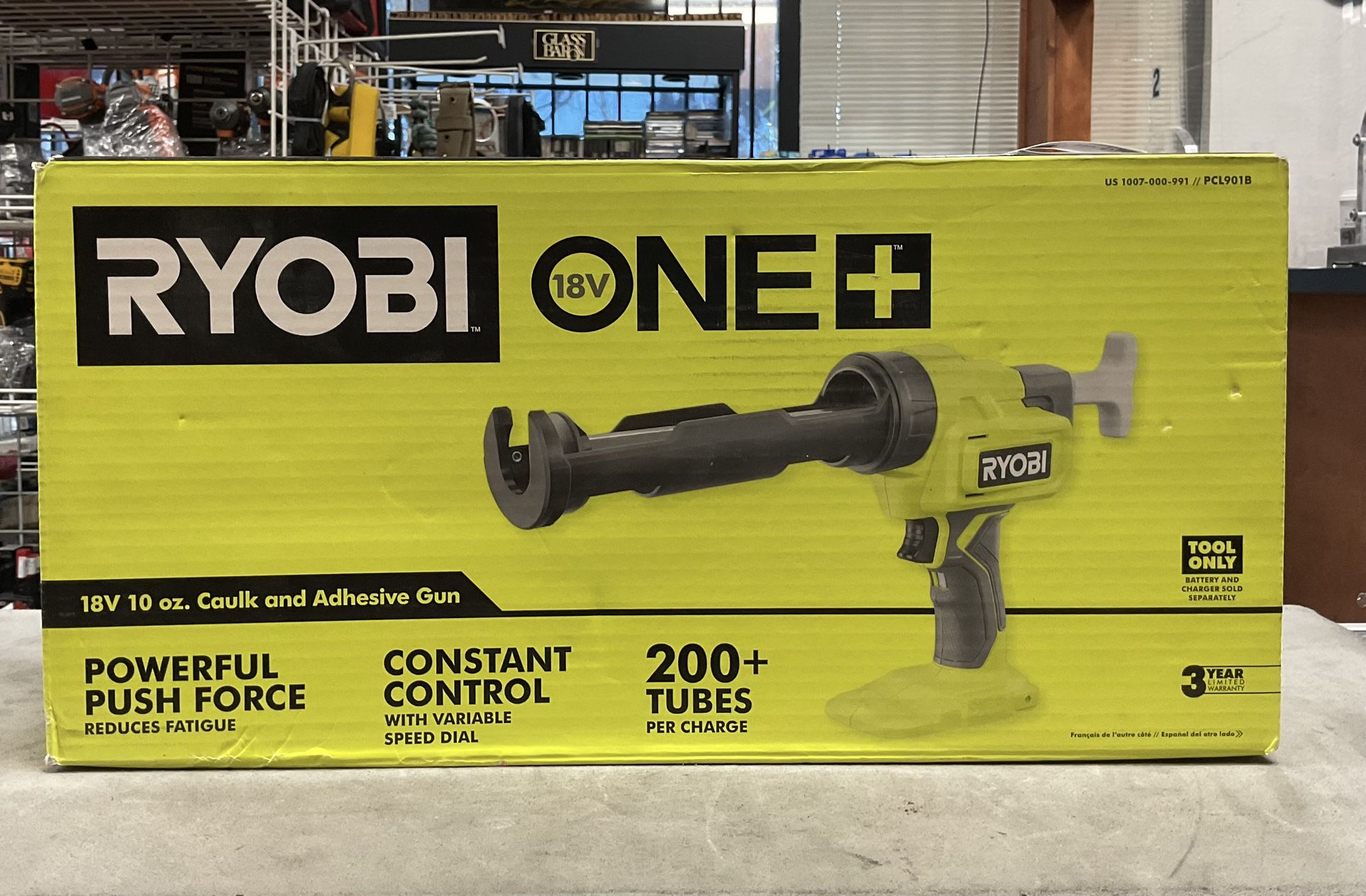 Ryobi One+ 18V Cordless 10 Oz Caulk Gun