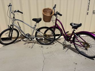 His and hers Electra Townie beach cruisers