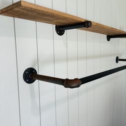 Wood Shelf  & Wardrobe Rack
