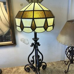 27” Tall Stained Glass Table Lamp