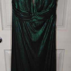 vestido largo, L, cómo nuevo, usado solo 1, vez 