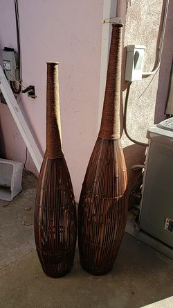 Decorative Wicker vases