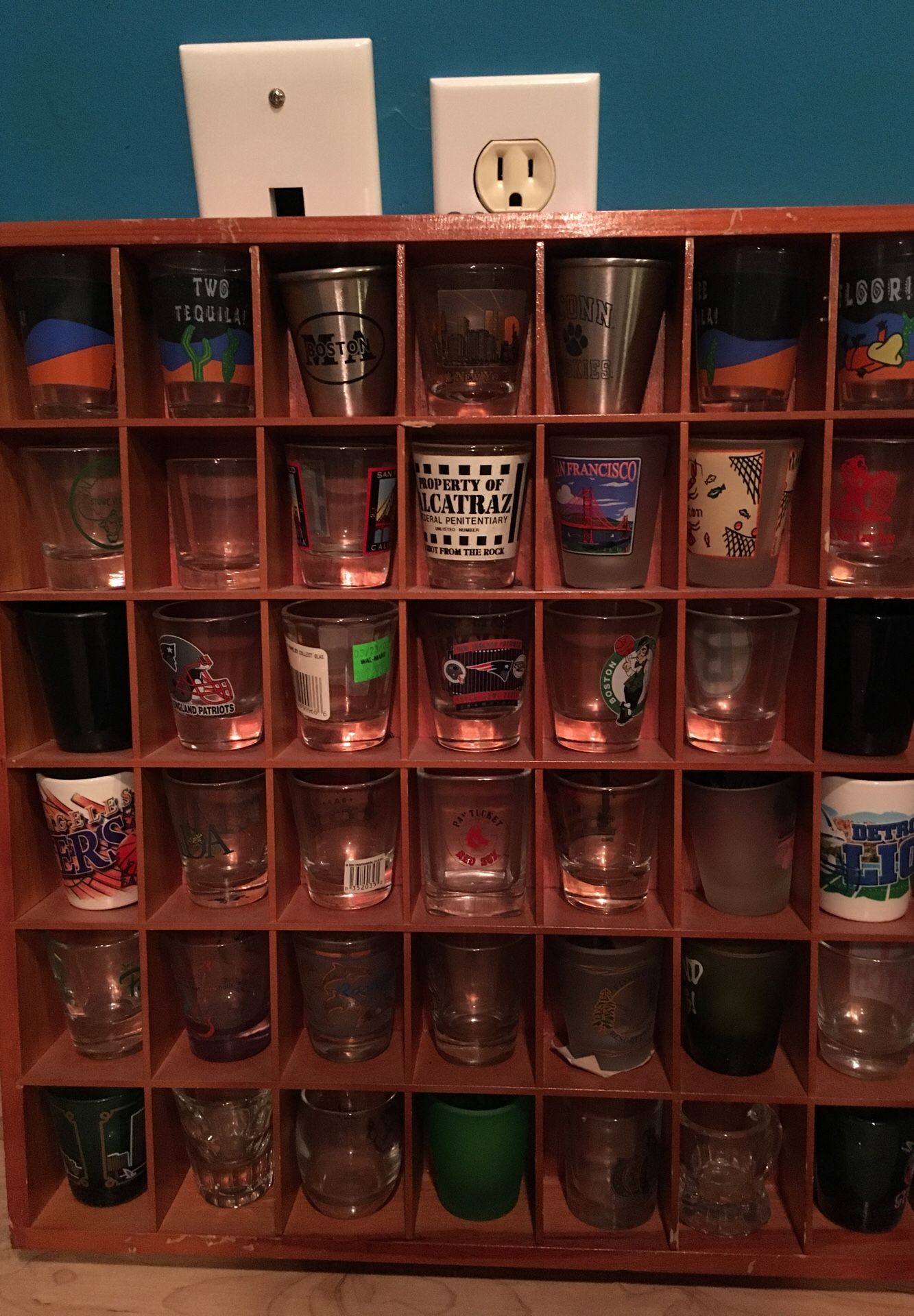 HUGE collection of shot glasses (over 1400)—TRADES WELCOME