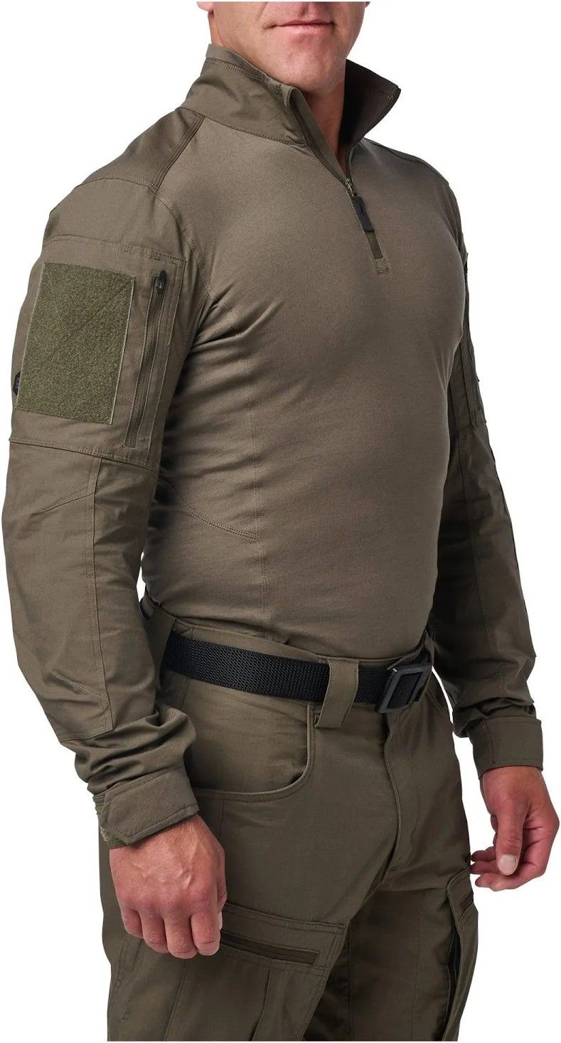 Camo Outdoor Shirt With Moral Patch Holder On Sleeves 