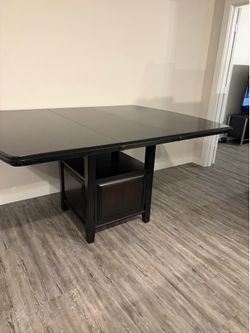 Dark brown table