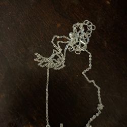 Woman’s cross necklace rhinestone cute fashion jewelry silver color