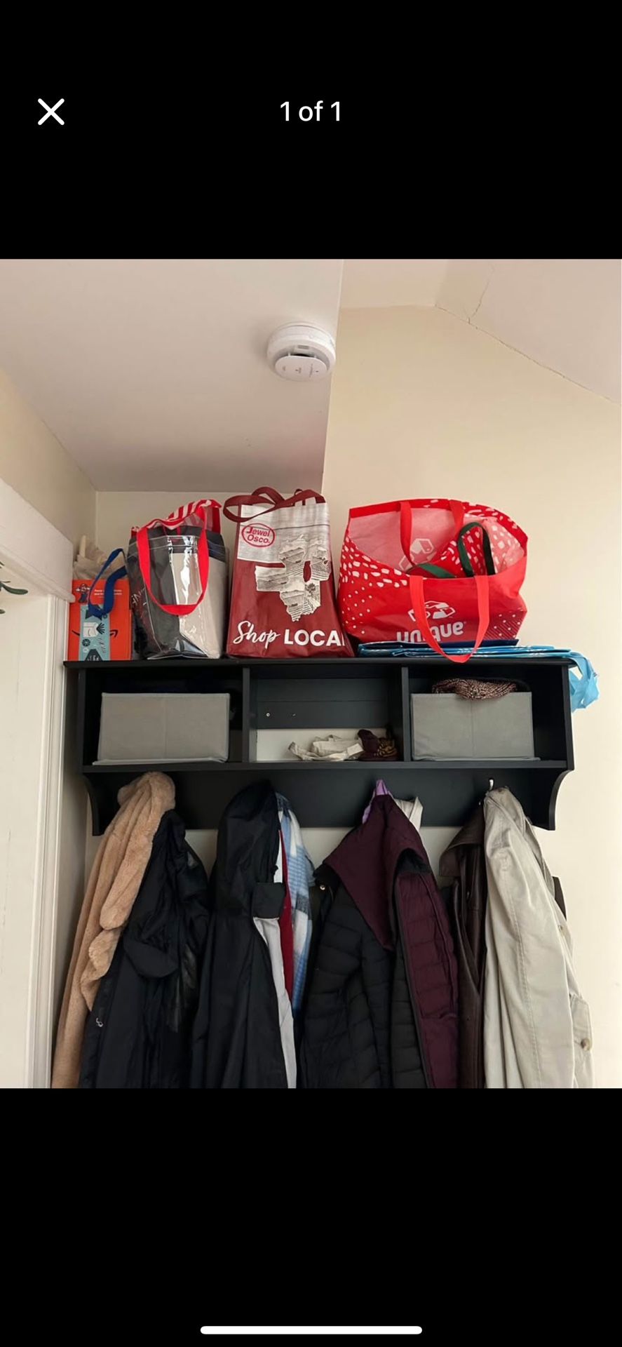 Coat rack with Cubbie Storage